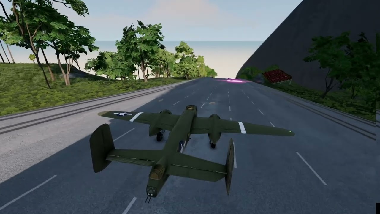 Air fighter crash takeoff #beamngdrive
