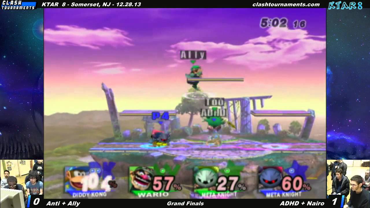 KTAR 8 - ADHD + Nairo vs Anti + Ally - Grand Finals - SSBB
