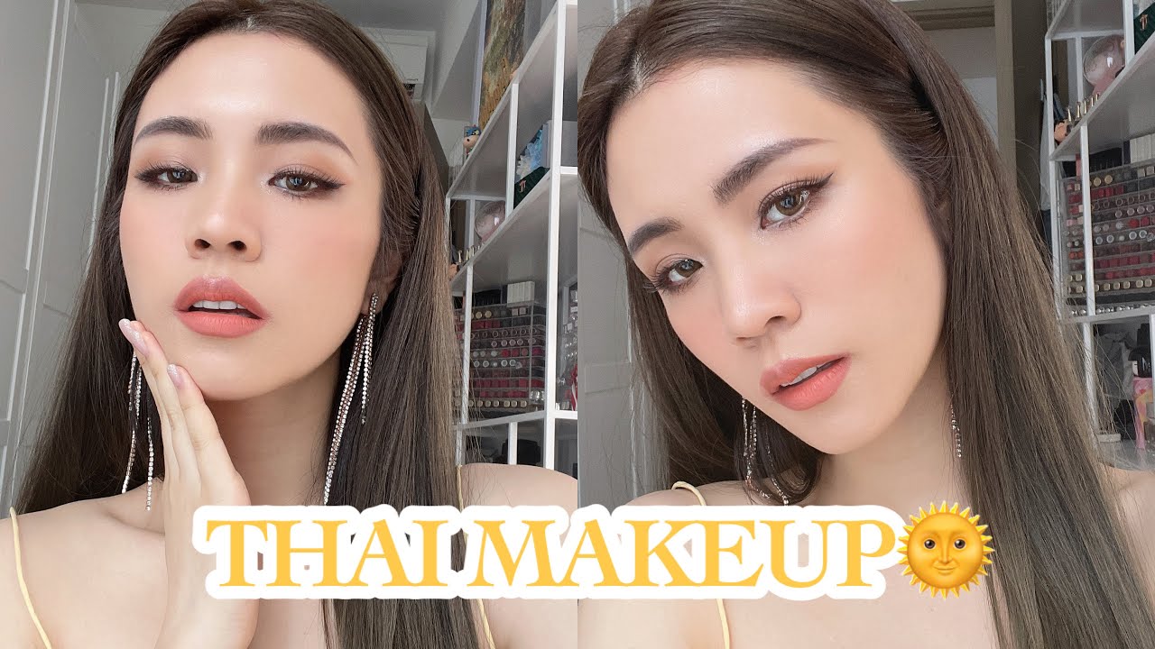 《中字》泰式小混血大地色妝容｜ THAI MAKEUP 🌞chinchinc
