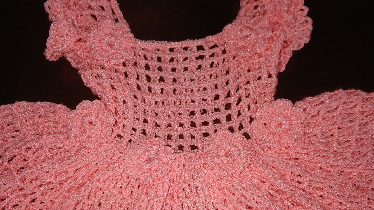 Vestido  Rosado 0-3  meses 2nda parte