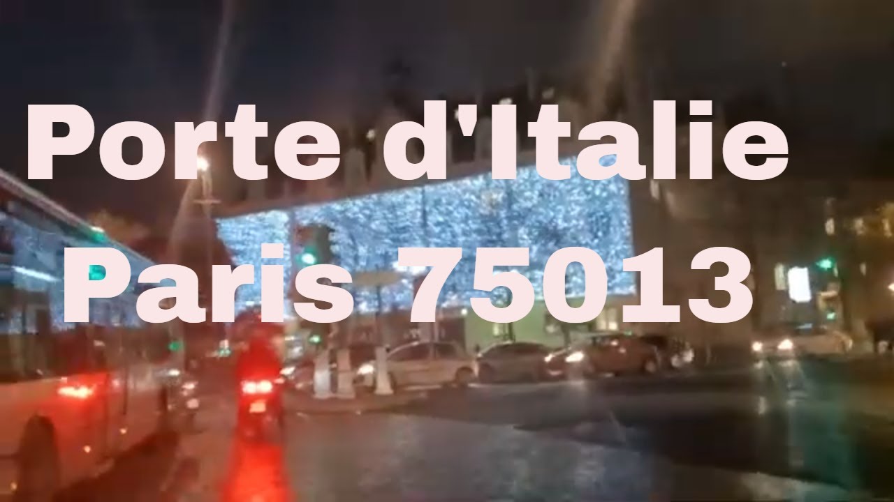Porte d'Italie- Paris 75013 4K- Driving- French region