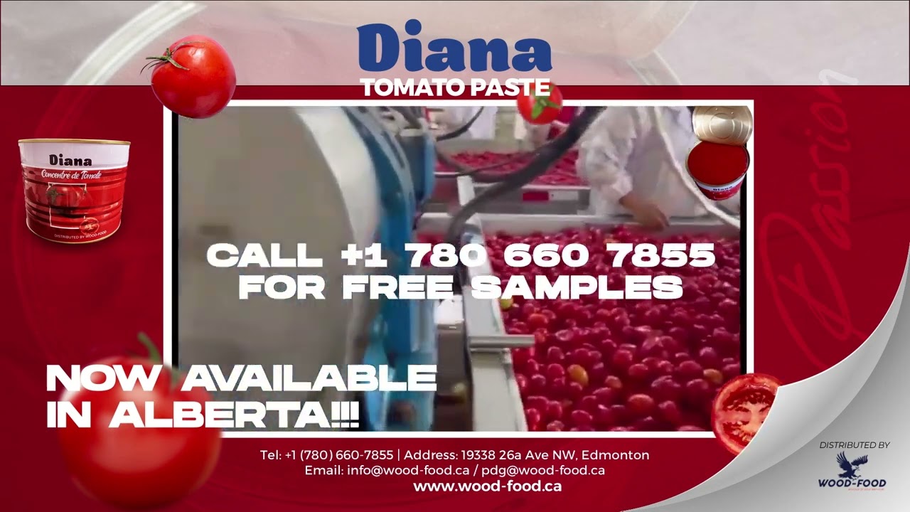 Tomato Paste (Diana) free samples distribution in Alberta Canada