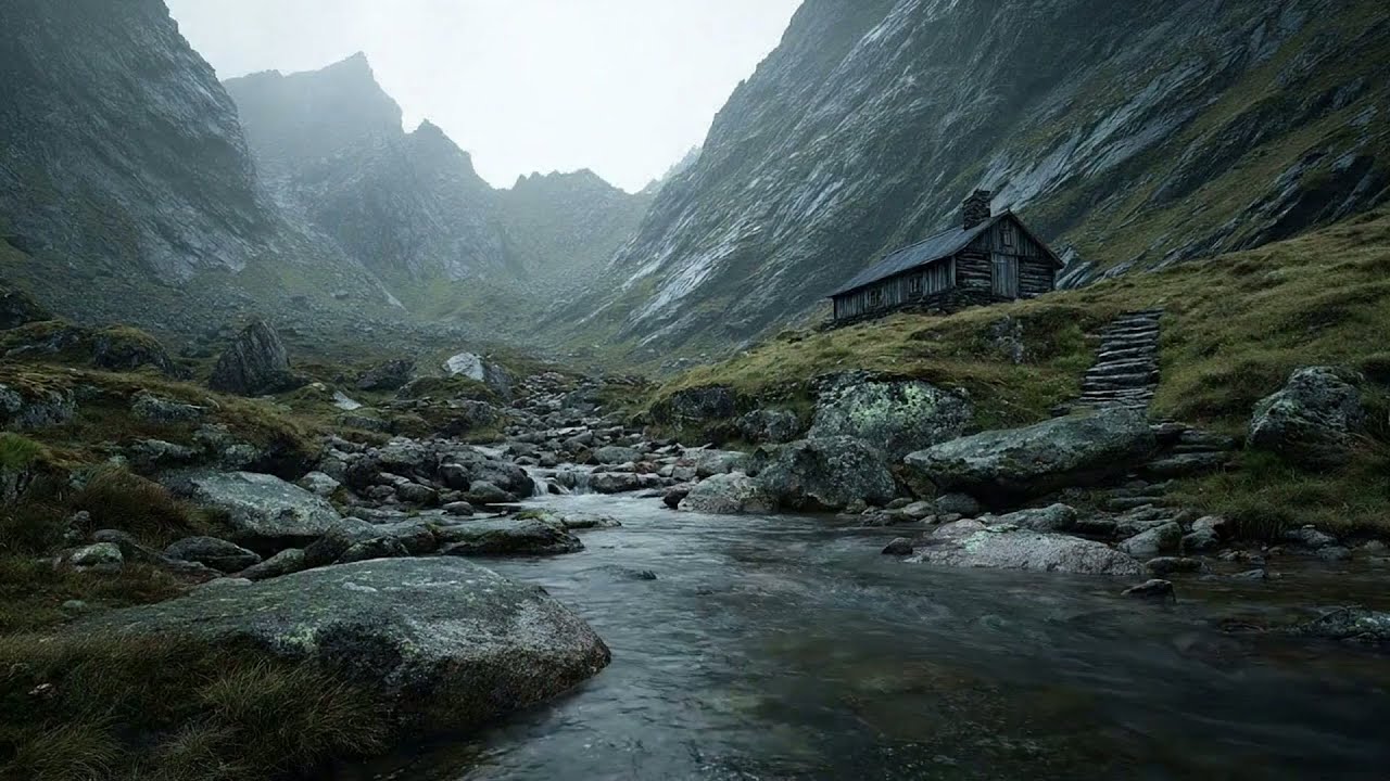 Misty Highland Haven 🌲 Peaceful Medieval Flute Music (1 Hour)