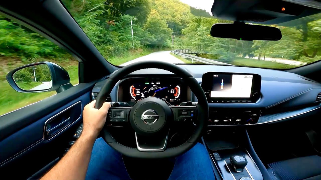 Новый Nissan QASHQAI 2022 - тест-драйв от первого лица (мягкий гибридный вариатор, 158 л.с., 4WD)
