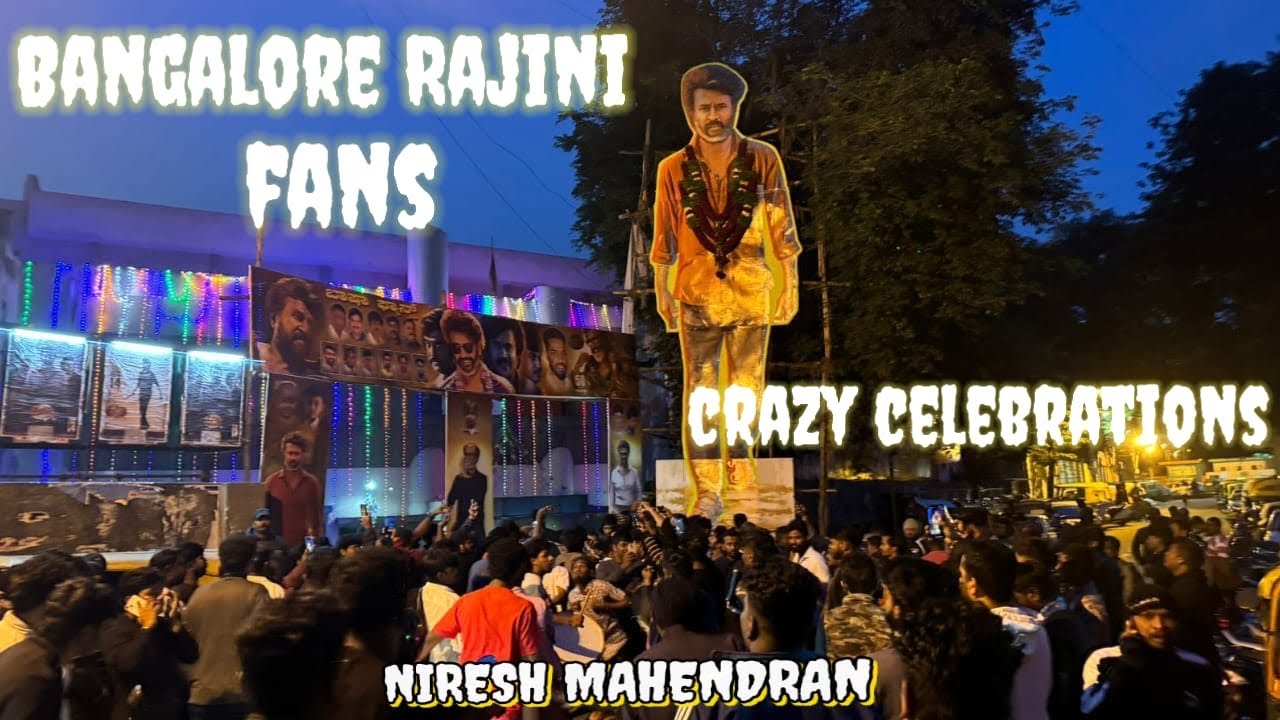 # Coolie Release #Bangalore Rajini Fans Crazy Celebration 