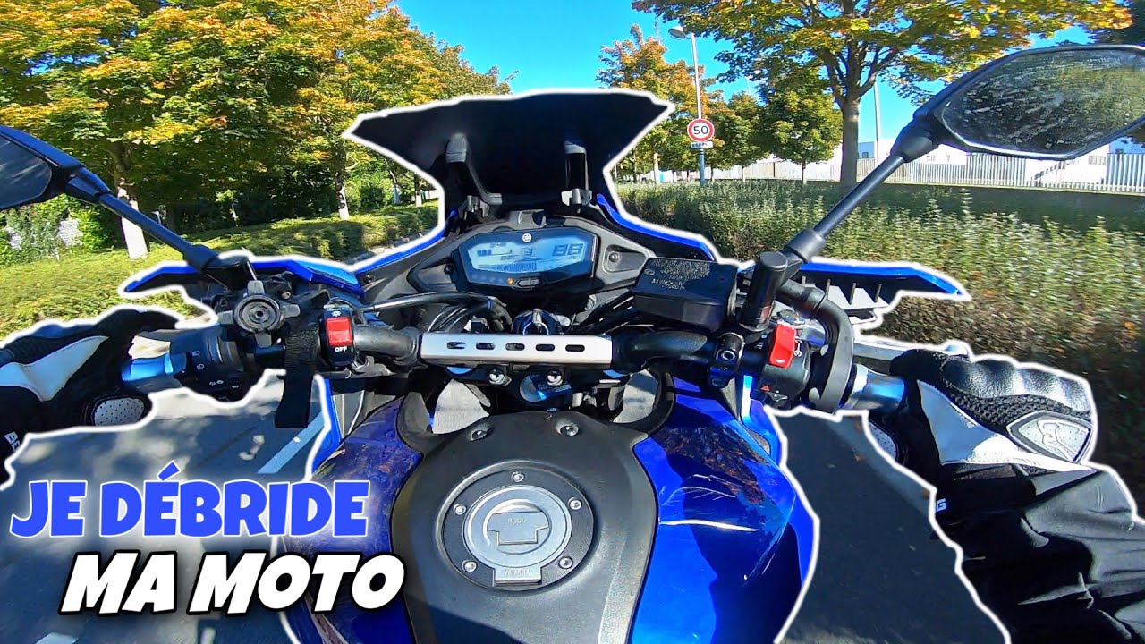 JE DÉBRIDE MA MT07 TRACER❗️(avant vs après) 🚀