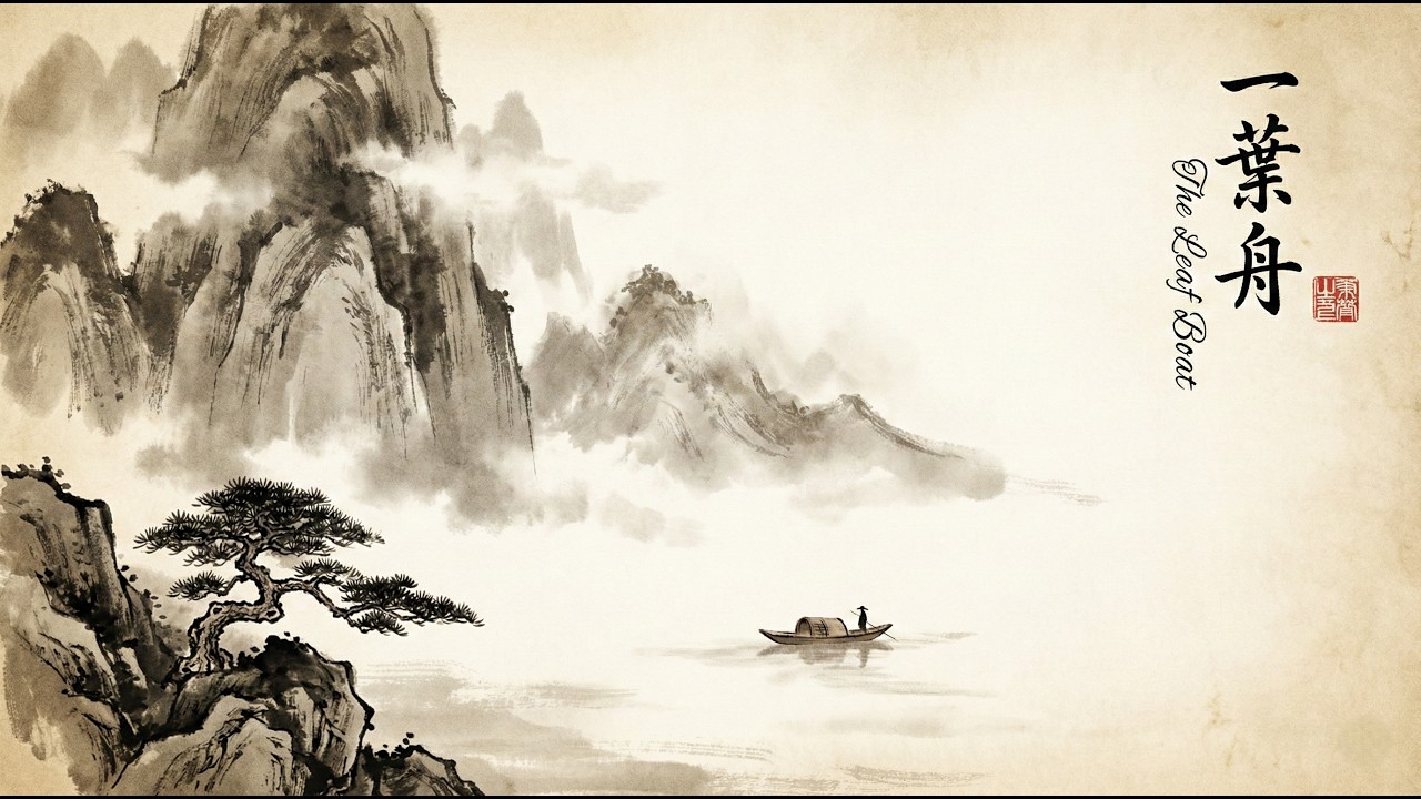 【道家國風】一葉舟 The Leaf Boat｜道家禪意修心歌曲（空靈人聲）- 冥想、放鬆、古琴與簫 Daoist Zen Song & Ethereal Vocal