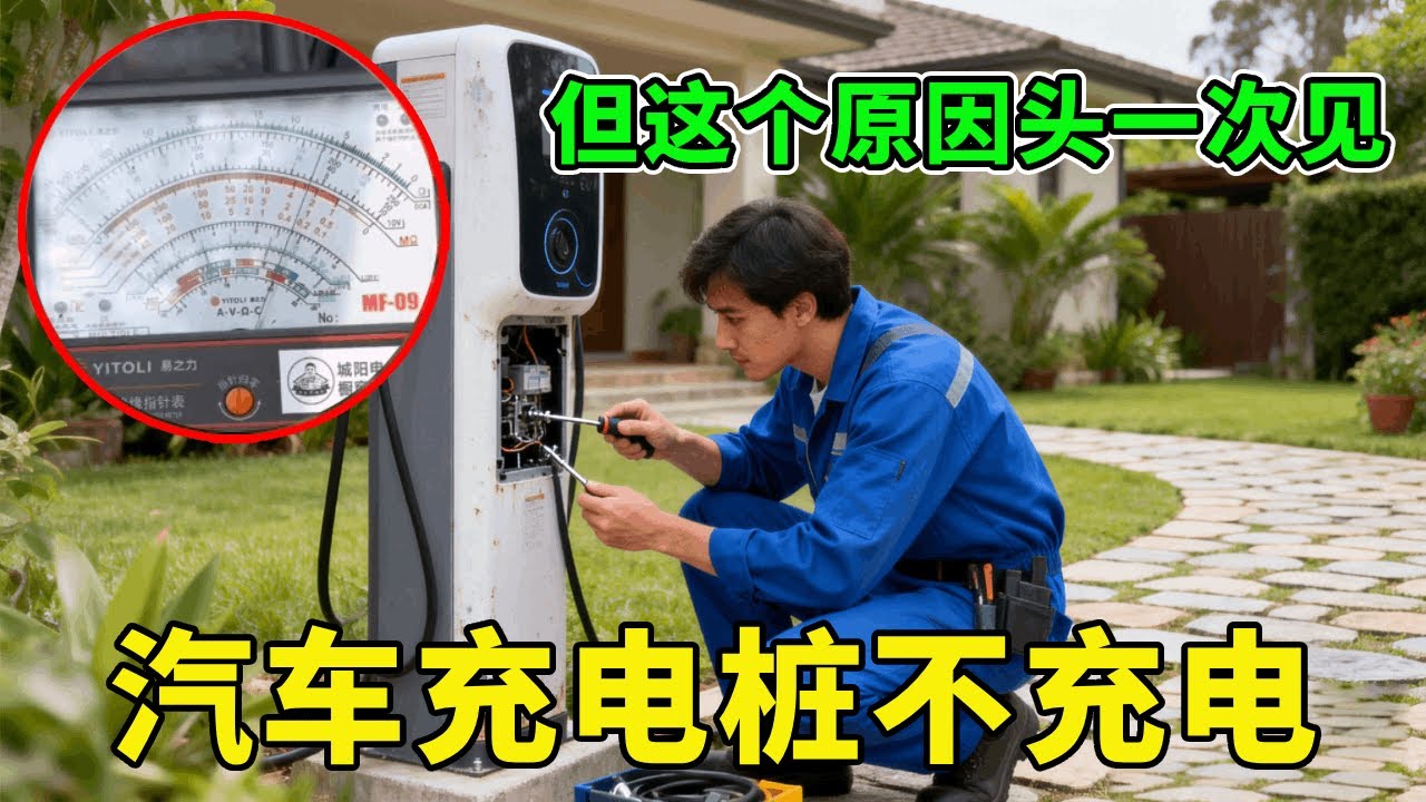 电动车不充电很常见，但这个原因第一次见，一测电表我直接懵了【城阳电工电路】