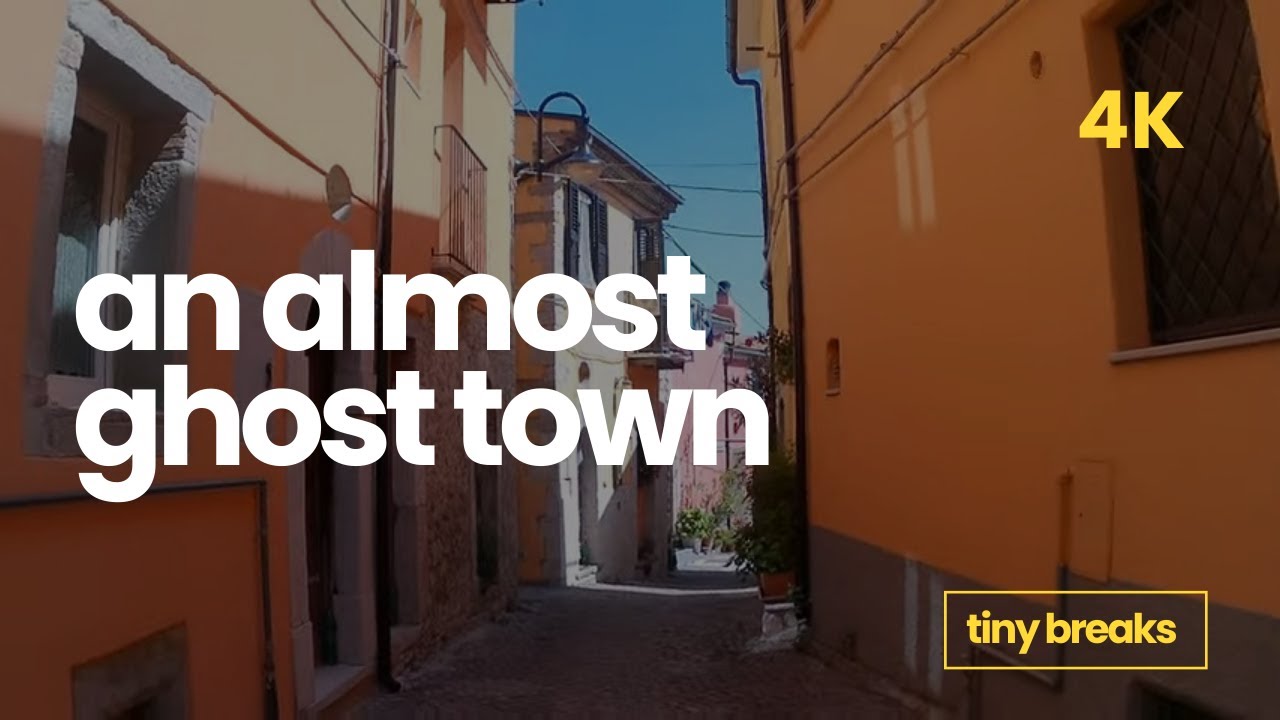 Frosolone: an almost ghost town in Italy 👻 | 4k walk | Tiny Breaks