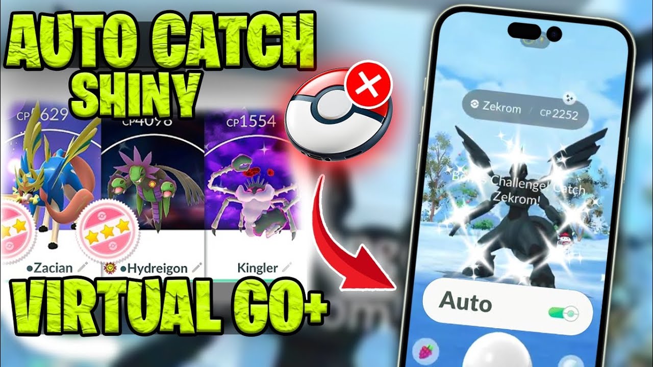How to Auto Catch Pokemon Go ▏No Hardware & Virtual Go Plus+ ▏2026 Shiny Hunting