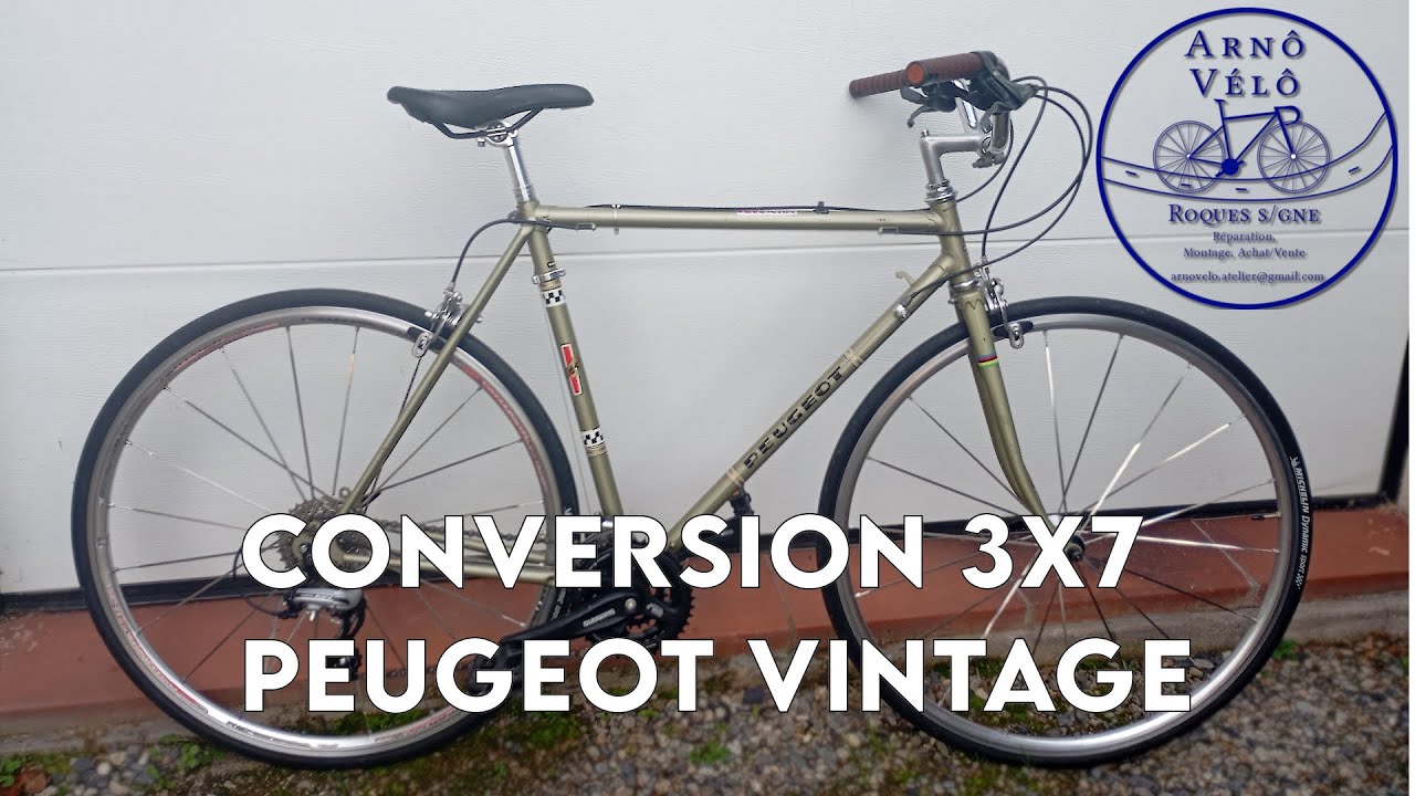 Ce Peugeot vintage renaît en vélo du quotidien 🔧 Conversion complète 3x7 / 700C
