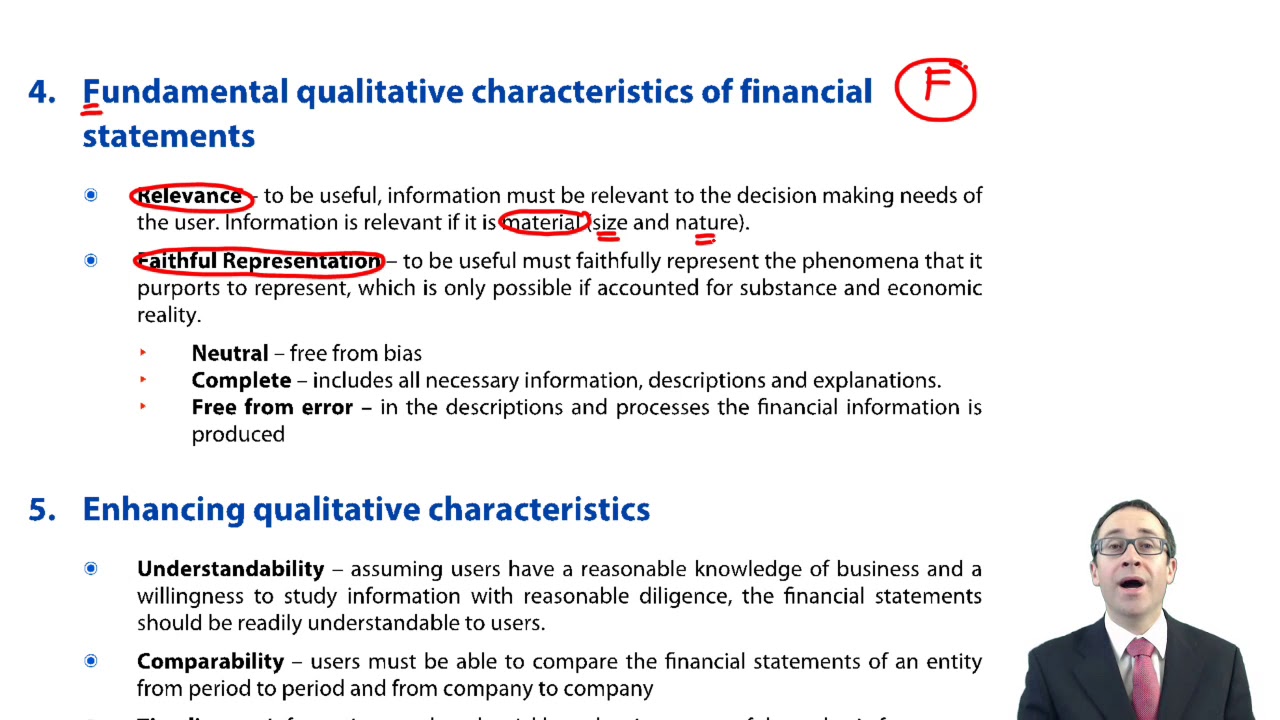 The role of the framework - CIMA F1 Financial Reporting