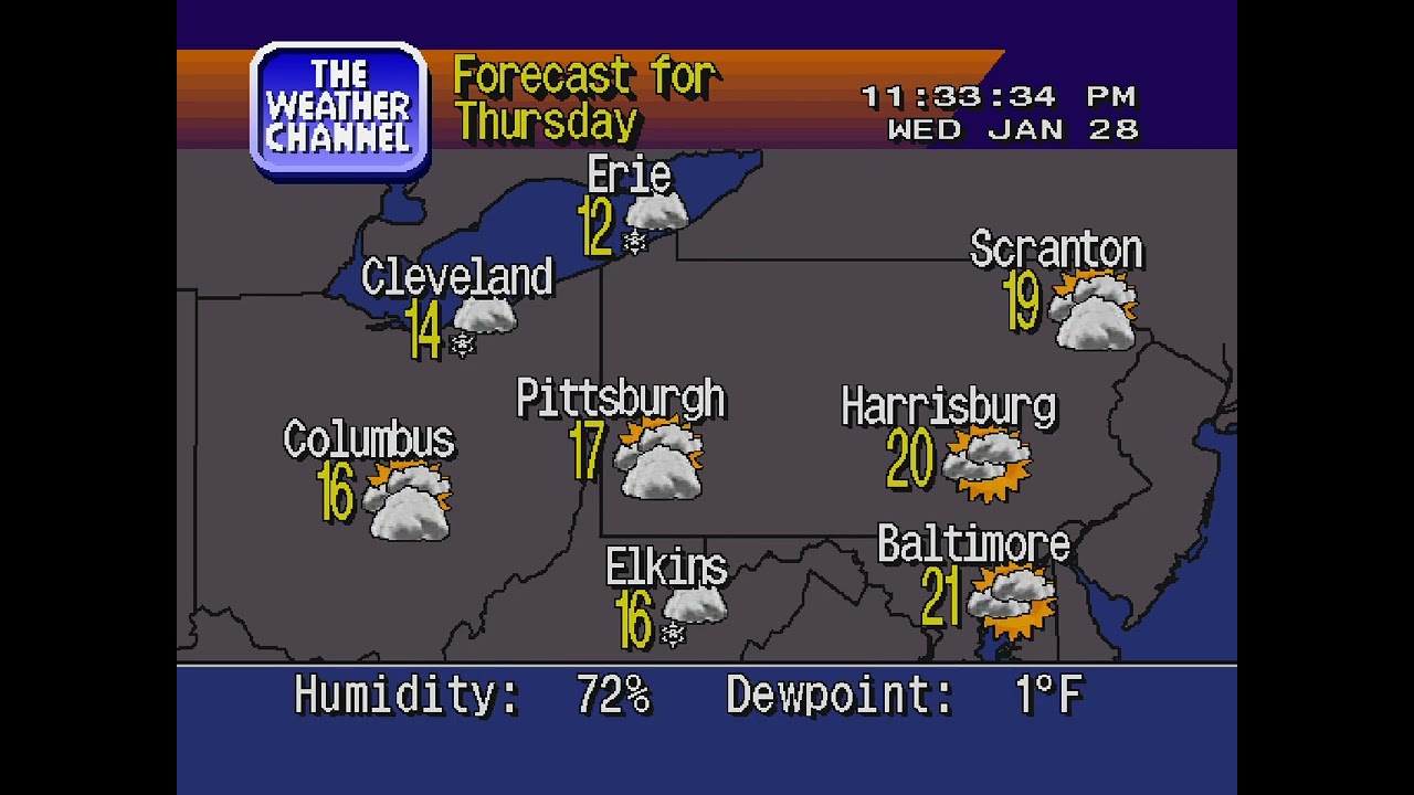 WeatherSTAR 4000 - Cleveland, OH - 1/28/2026