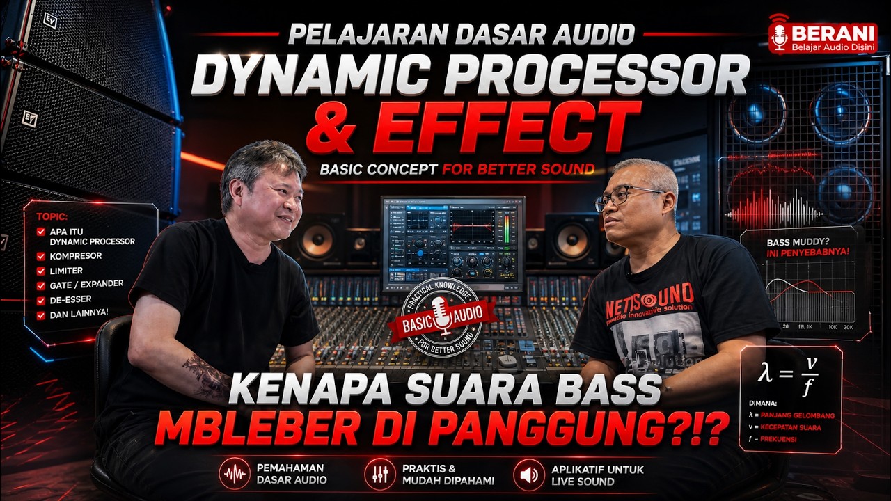 Pelajaran Basic Audio tentang Dynamic Processor & Effect bersama Raja Terakhir