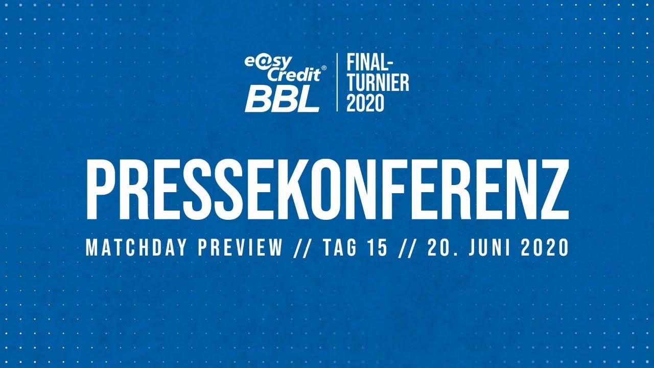 RE-LIVE | Halbfinale I - Preview Pressekonferenz | easyCredit BBL Finalturnier 2020