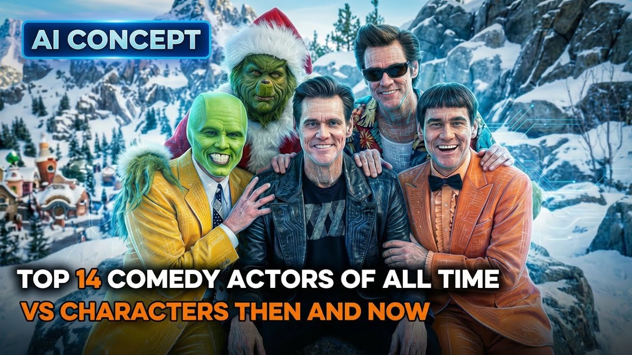 Top 14 Comedy Actors of All Time vs Characters Then and Now | AI Tribute 