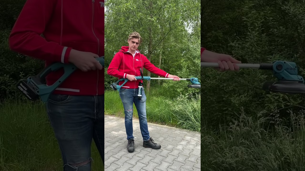 Make your garden summer proof with the #Makita DUR193Z trimmer 🌱☀️ #gardentools #tooltok