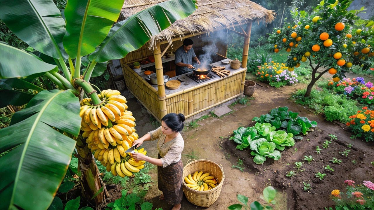 Peaceful Countryside Garden Life 2026: Homegrown Food & Traditional Cooking