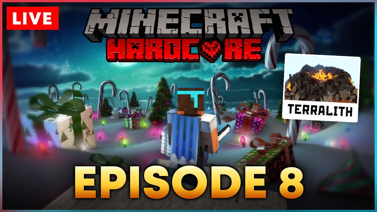 🔴MERRY XMAS 🎄🎅 HARDCORE Episode 8 - Minecraft 1.18 & Terralith 2.0 World Gen [Season 1]