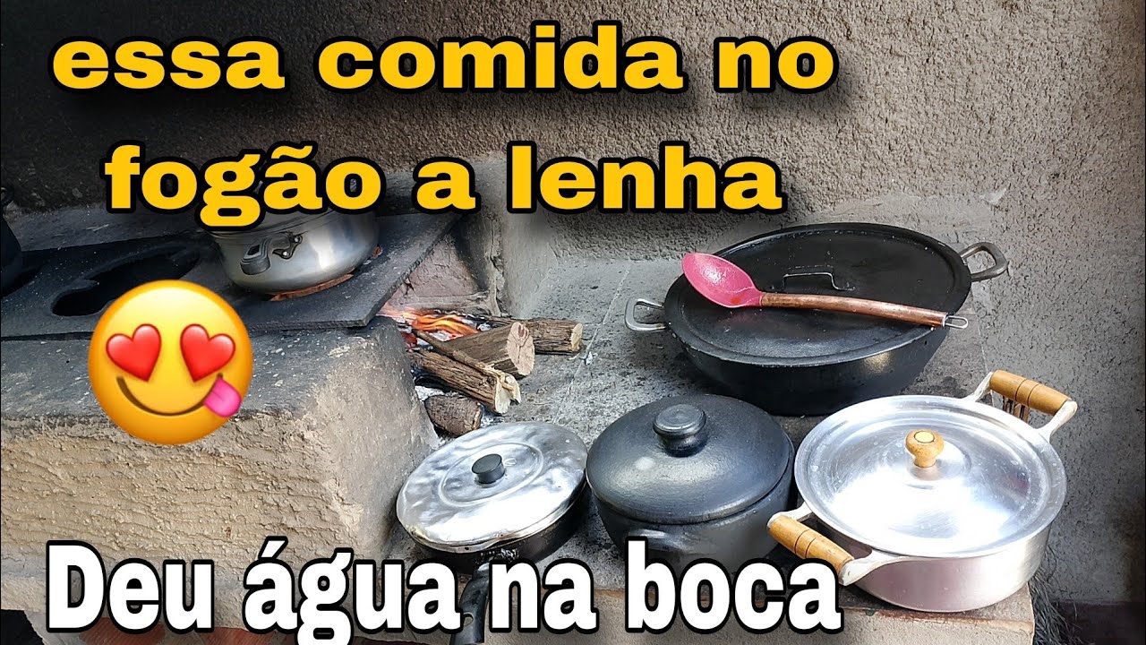Almoço rápido e simples, feito no fogão a Lenha/ moqueca com castanha/ Rotina na roça ‼️