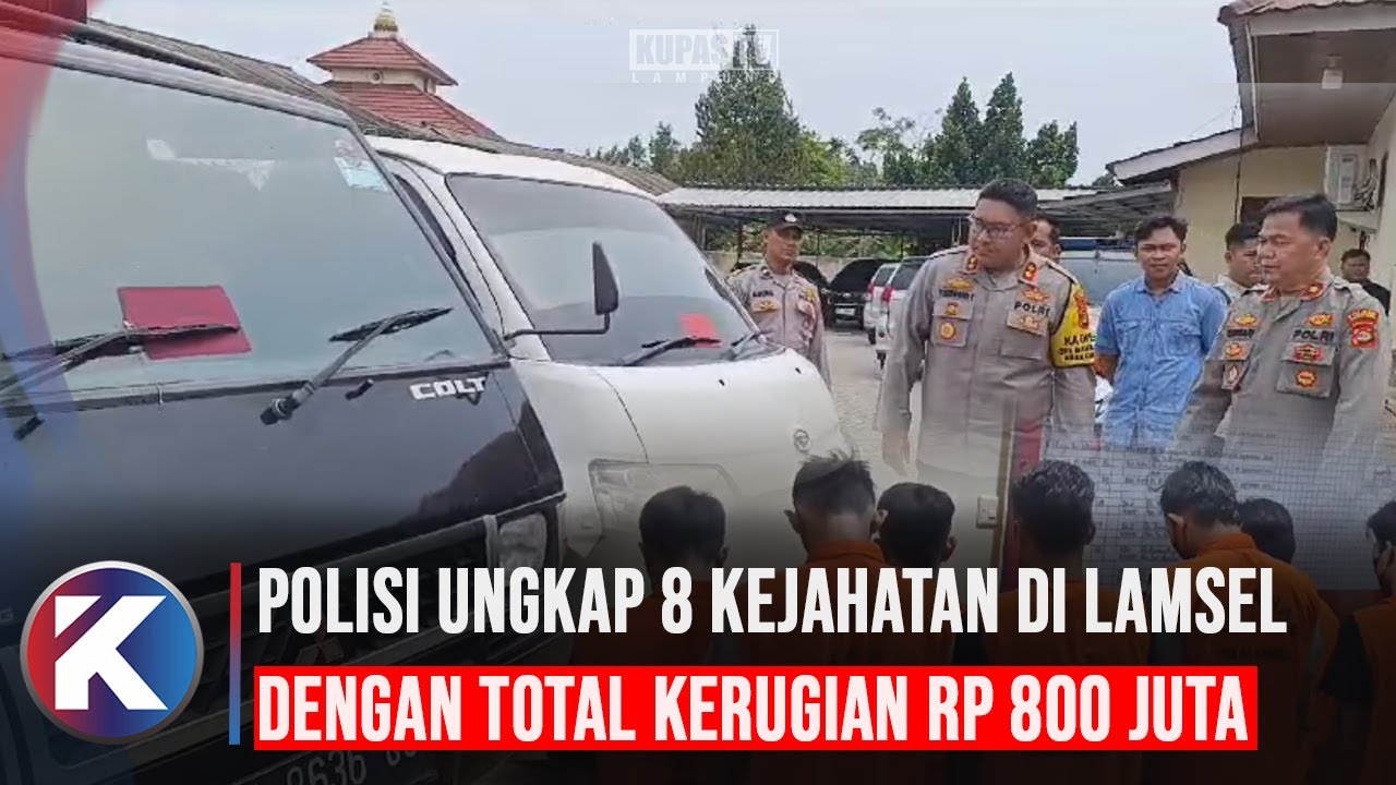 Dalam 10 Hari, Polisi Ungkap 8 Kejahatan di Lamsel Bernilai Kerugian 800 Juta