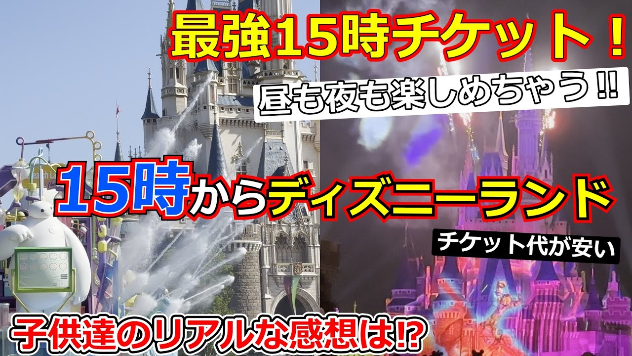 【実はお得】15時からのチケットでディズニーランドを全力で楽しんでみた！