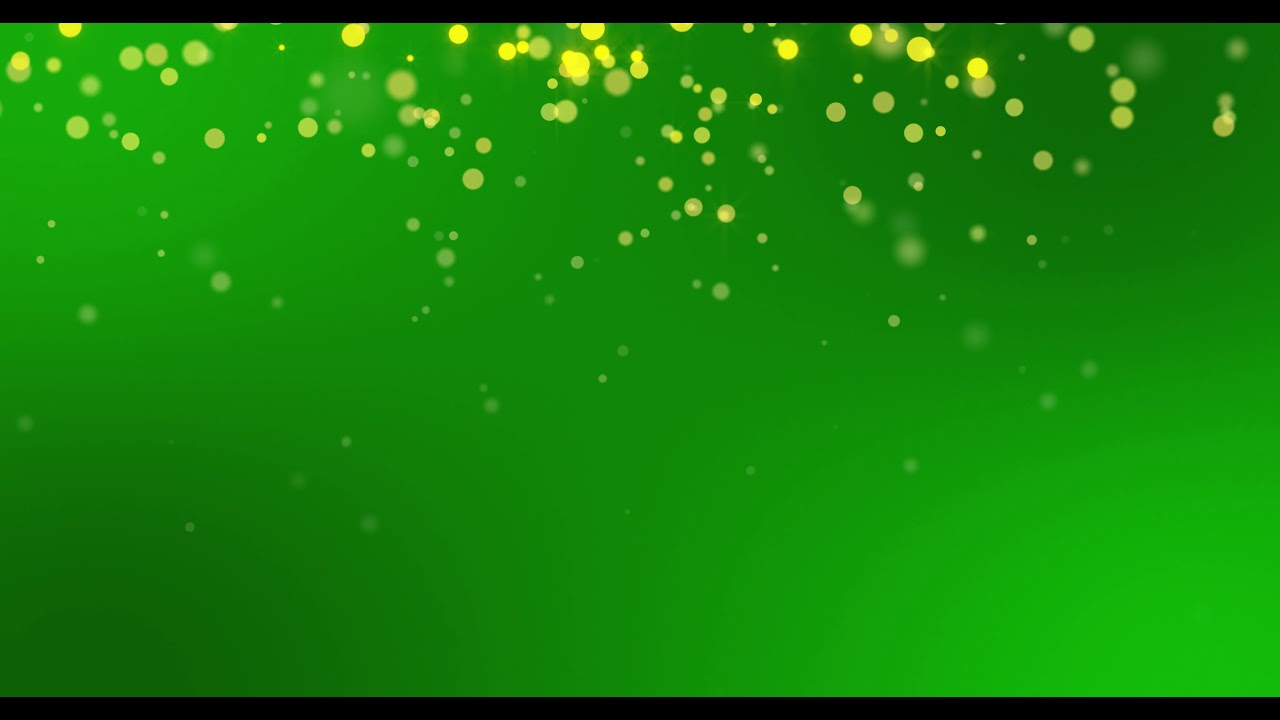 4K Green and Gold Sparkles Loop Green Screen Video | Green Screen Christmas Motion Golden Sparkles