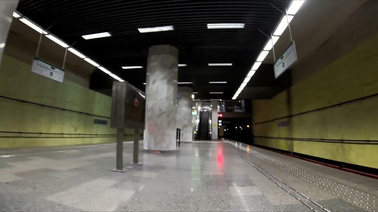 Walking around the 1 Maya metro station in Bucharest, Romania  SC Metrorex SA