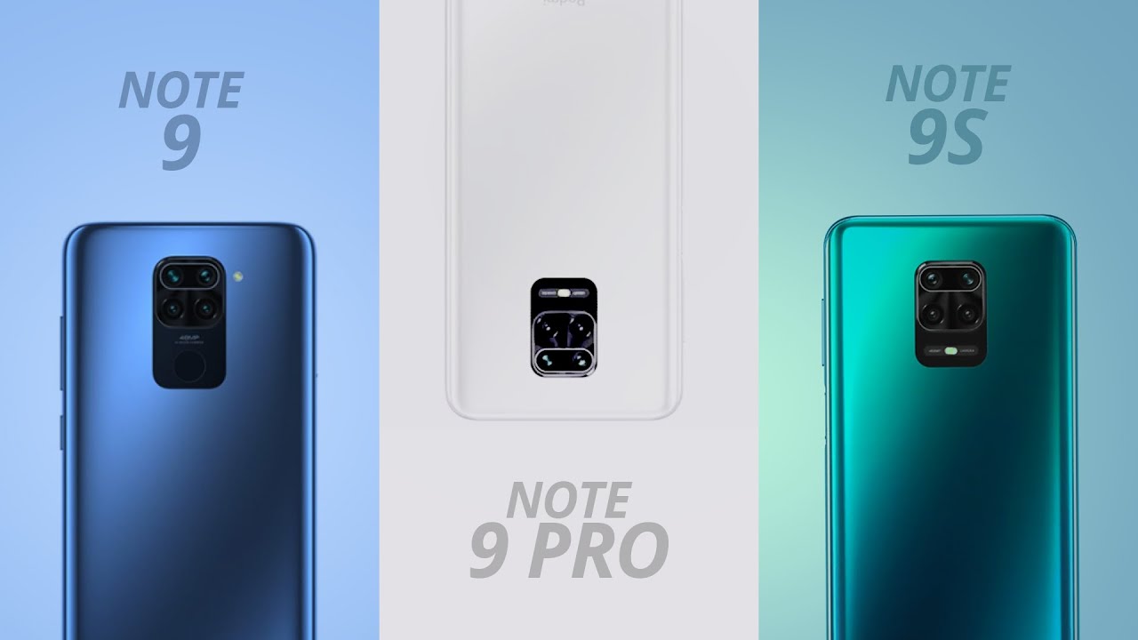 Redmi Note 9 vs Note 9s vs Note 9 PRO [Comparativo]