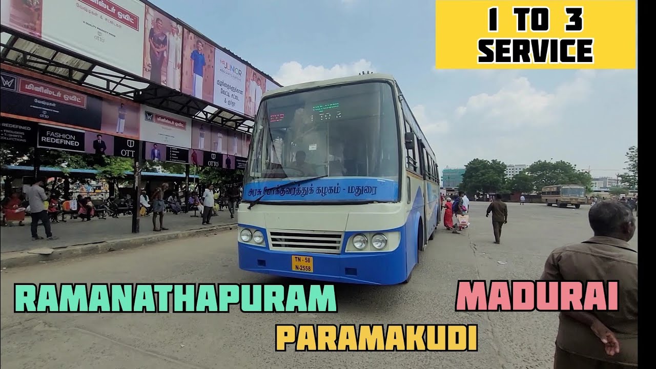 🚍TNSTC Bus Travel Vlog || RAMNAD to MADURAI Bus Journey || 1 to 3 Service || Travel Advisor