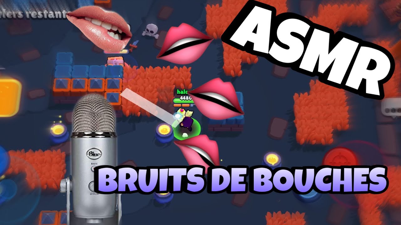 ASMR - BRUITS DE BOUCHES ET INAUDIBLE INTENSE SUR BRAWL STARS 😴💤! (wet and dry mouth sounds)