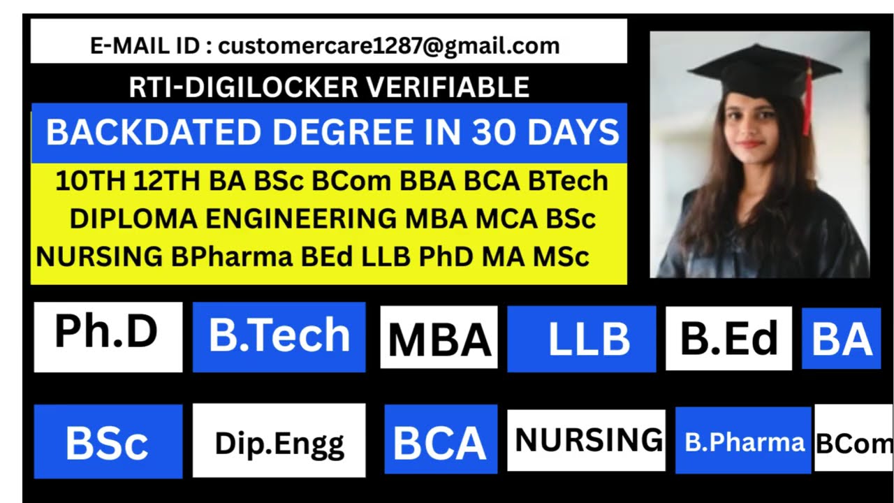 How To Get Backdated Degree With Verification || Backdated Degree Kaise Le || #10th #12th #bsc