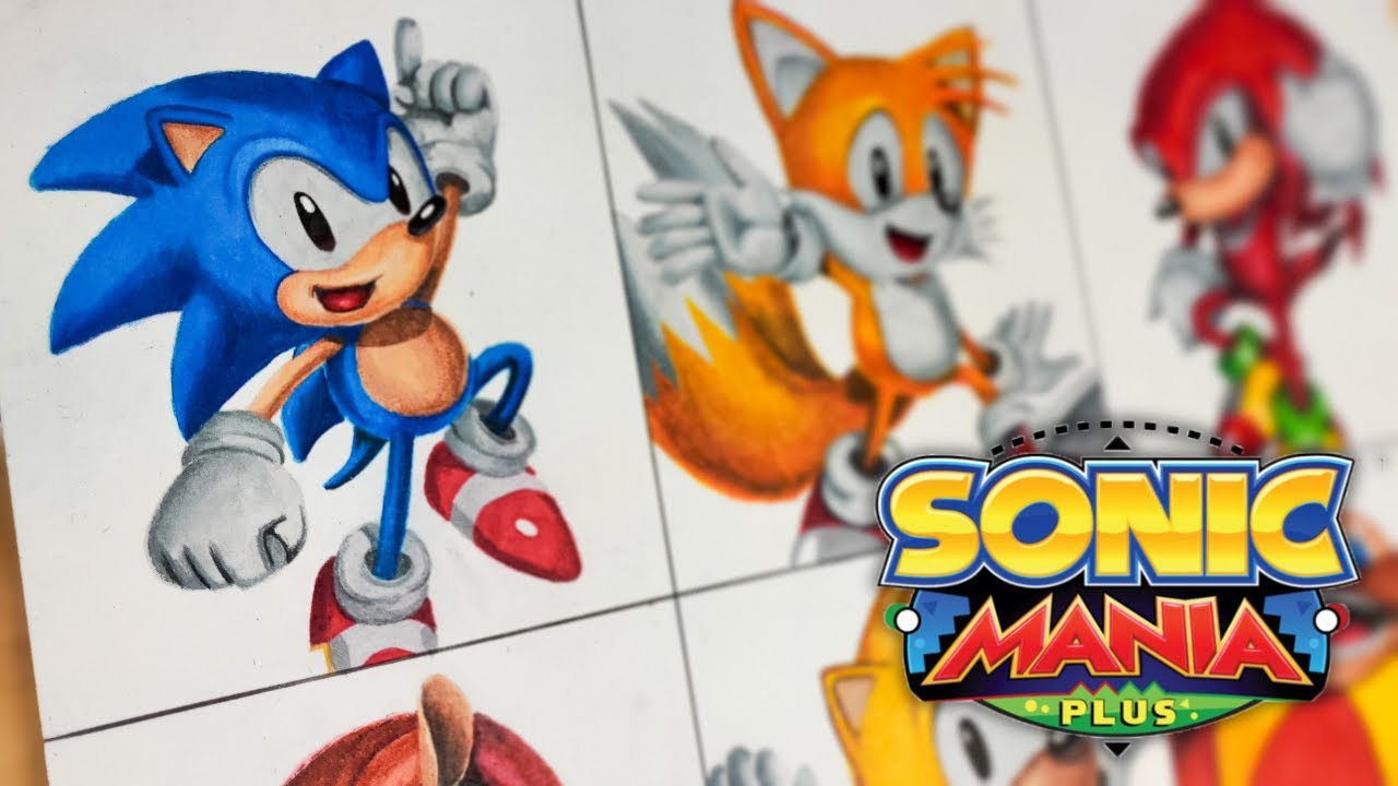 Drawing SONIC Mania | All Characters
