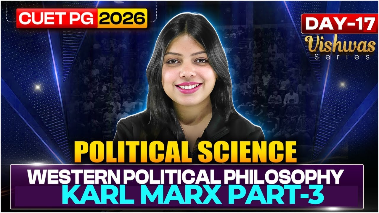 CUET PG 2026 Political Science (HUQP18) | Western Political - Karl Marx | MA Political Science