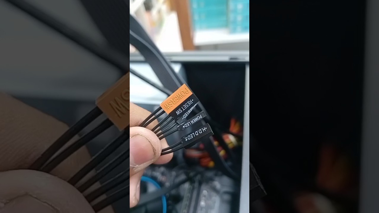 FRONT PIN CONNECTION IN MOTHERBOARD ✅
