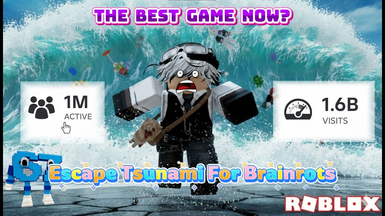 The best Roblox's game now? Escape Tsunami For Brainrots!