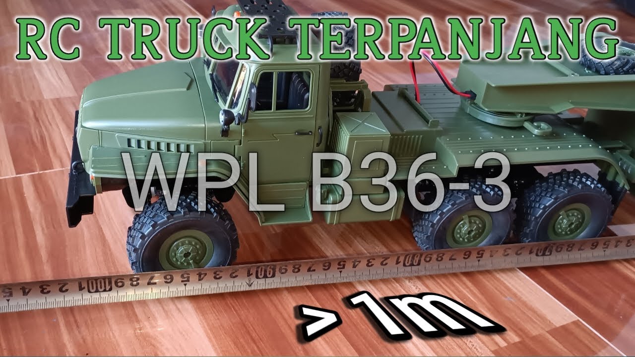 UNBOXING RC TRUCK Treler Panjang | WPL B36-3 skala 1:16 bisa untuk angkut excavator dll - nRCc