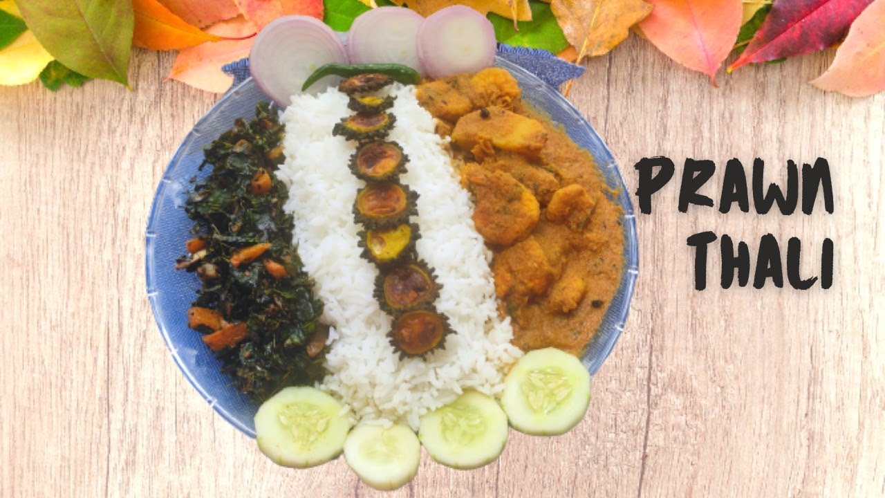 Prawn Thali| Quick Nonveg Thali | Prawn Malai Curry Recipe |#nonvegthalirecipe| Spiceup with Sibani
