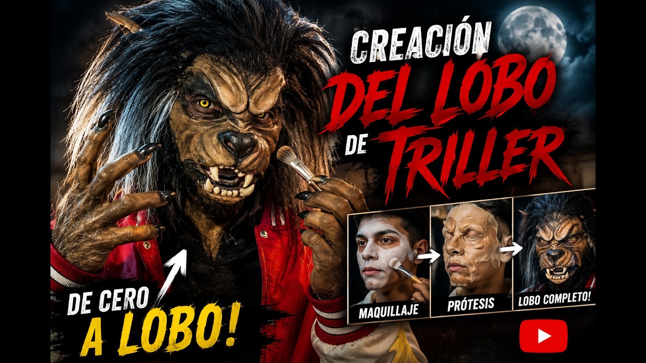 Thriller Werewolf Makeup | T&eacute;cnica Completa de Efectos FX ,