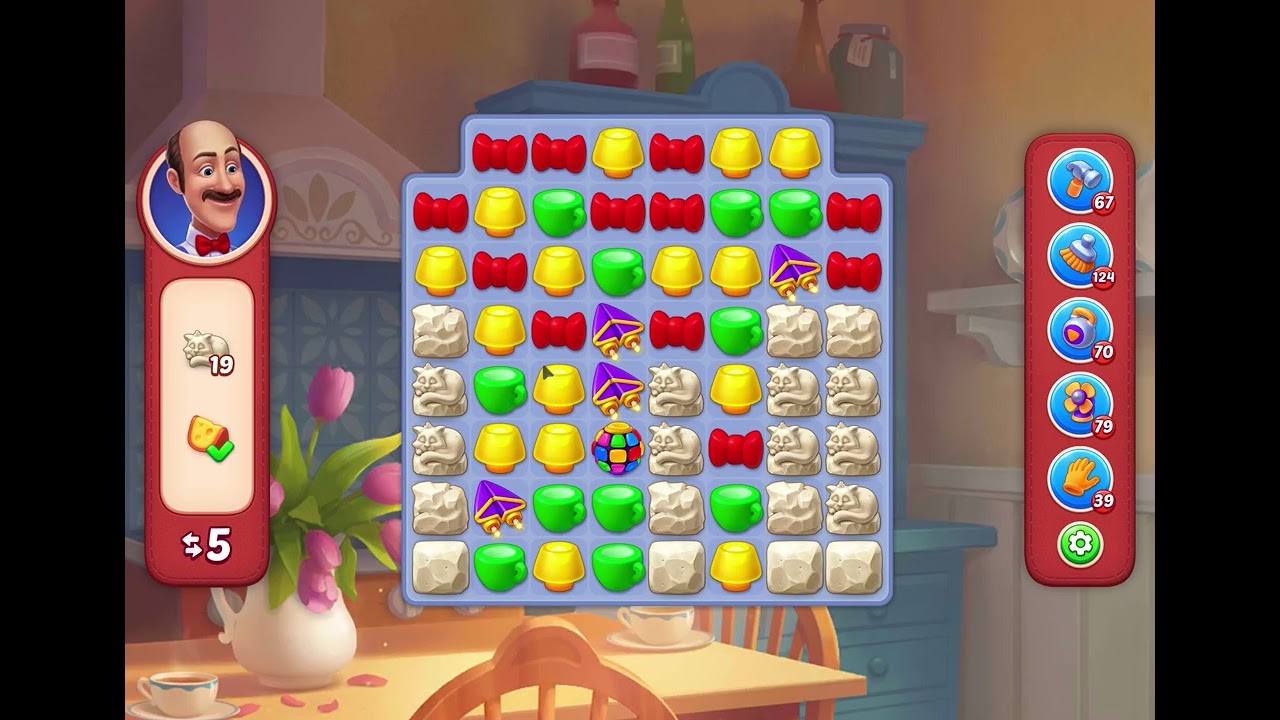 HomeScapes Level 19810 no boosters 