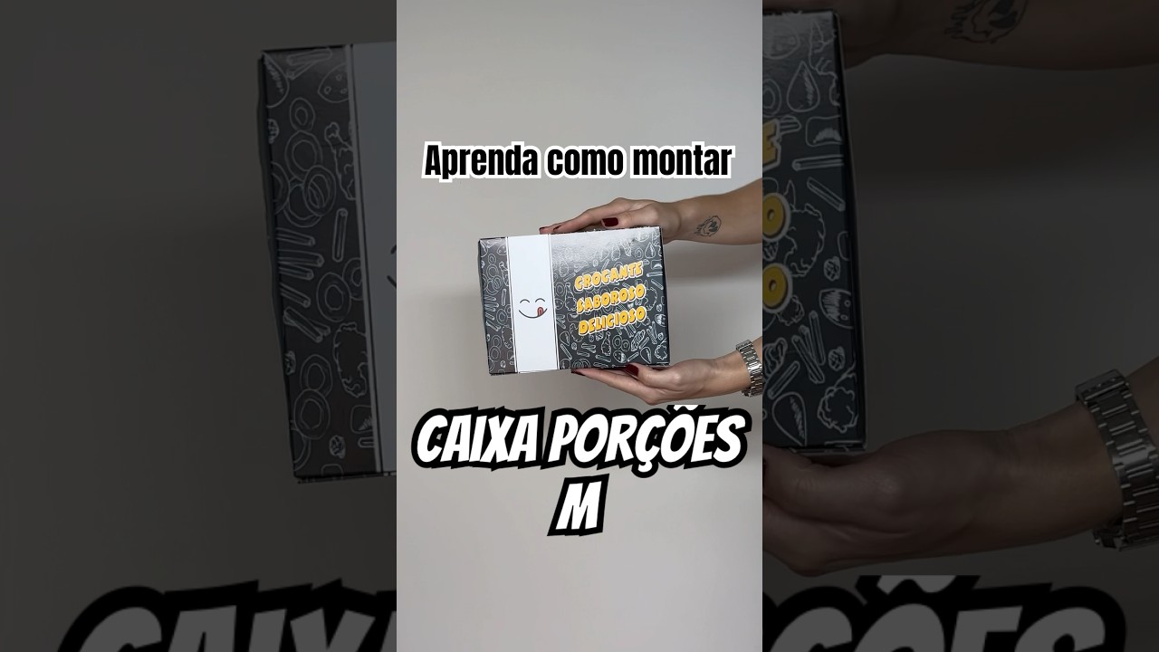 Conheça nossa caixa para porções e salgados tamanho M 