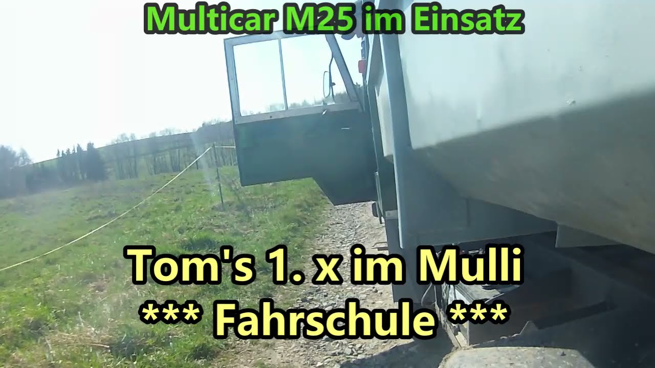 Multicar M25 im Einsatz ( 2. Wald Holzi Holz )