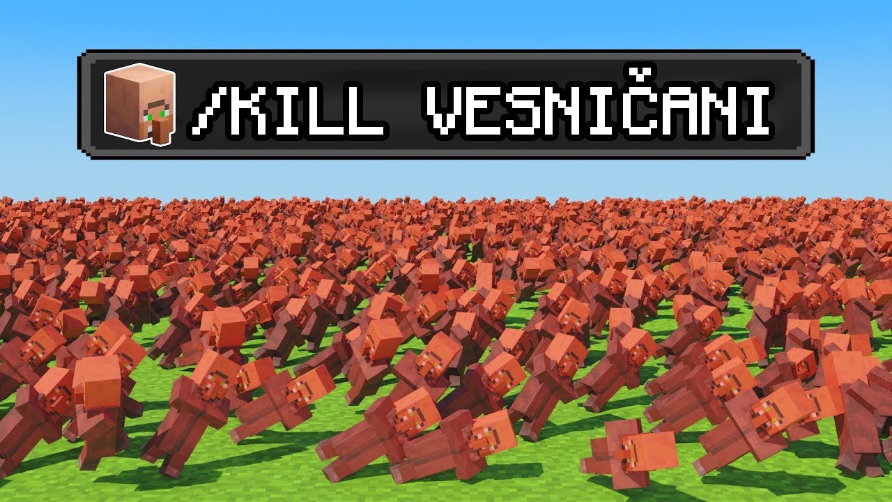 10.000 Vesničanů vs //KILL v Minecraftu!