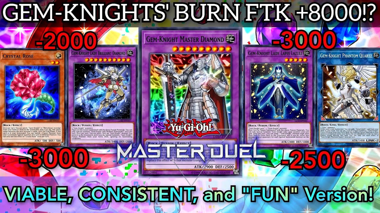 FTK/OTK GEM KNIGHTS in MASTER DUEL! PURE BUILD (Block Dragon NOT Necessary!) [Master Duel]