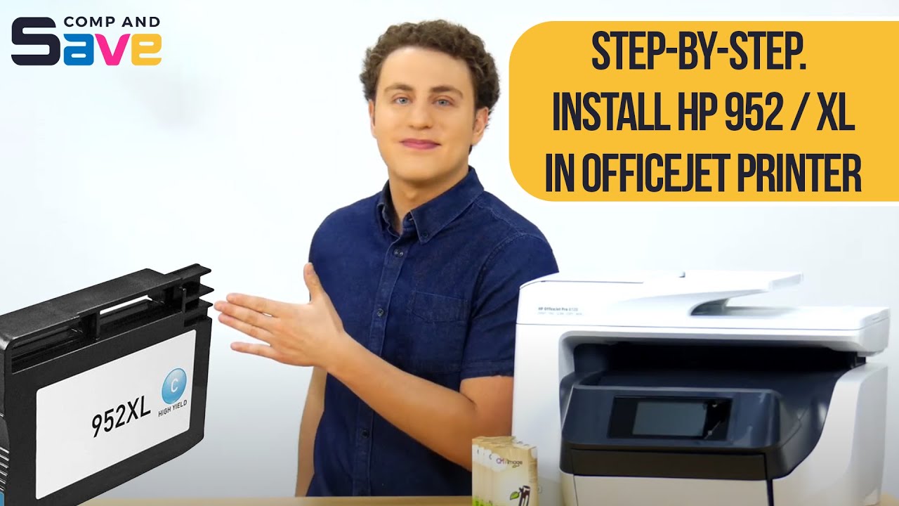 HP OfficeJet Pro 8720 Printer Ink Cartridges Installation