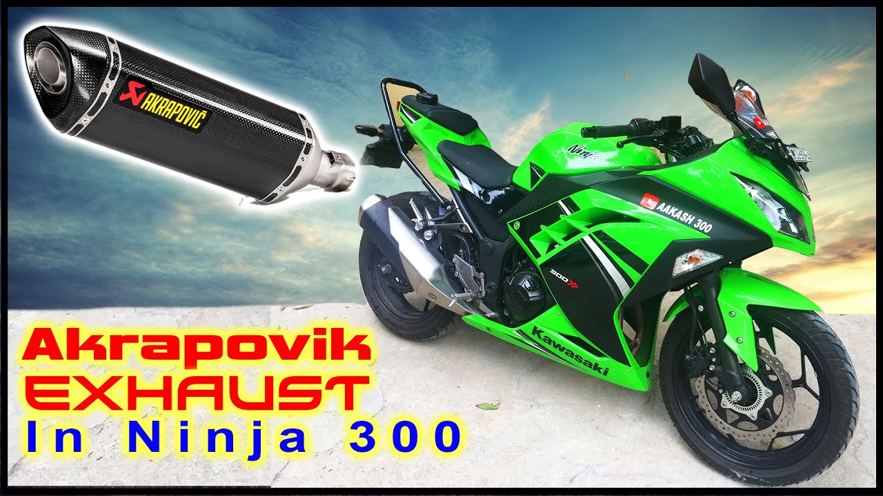 Akrapovic Exhaust in Kawasaki Ninja 300 (Full Bass Sound)