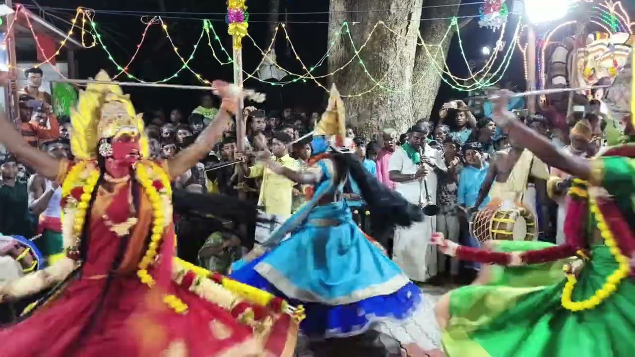 காளியை கண்டு சாமியாடிய 10 வயது சிறுவன் | மிரட்டி ஆடிய மூன்று காளிகள் | பம்பைசெந்தில் பூசாரிப்பாட்டு