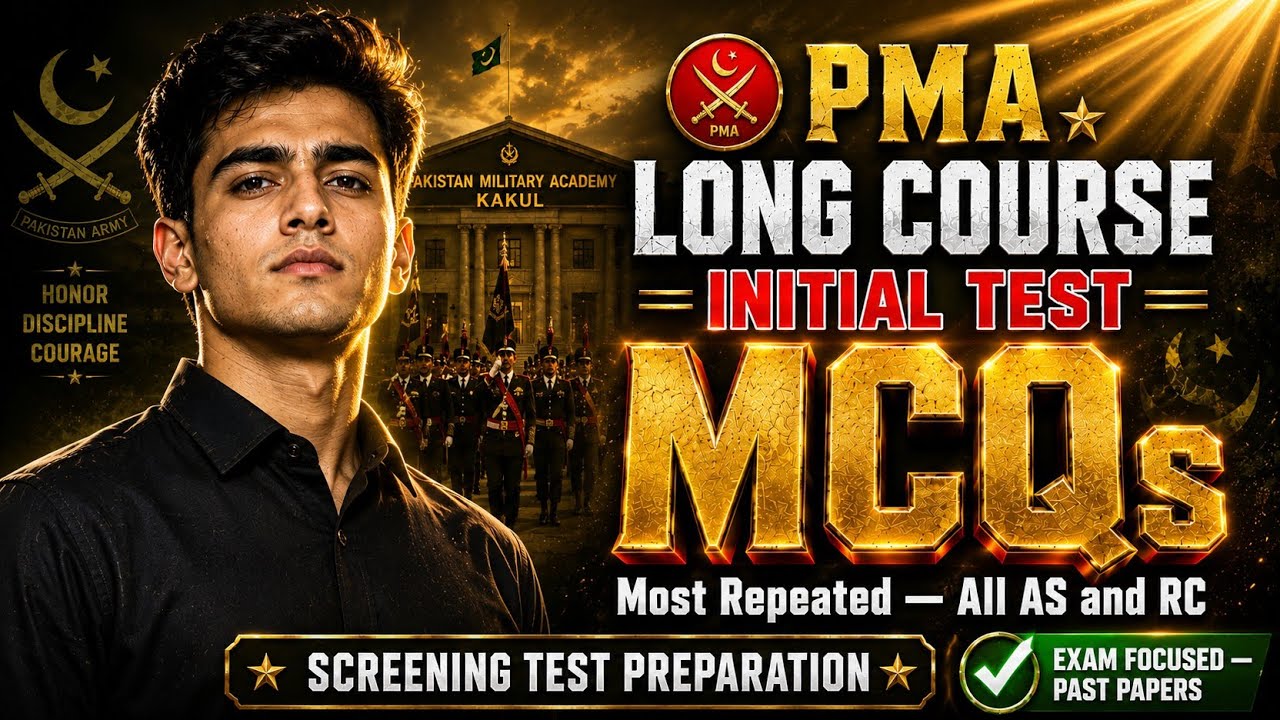 Most Repeated MCQs for PMA Initial Test | PMA Long Course 159 & 160 | 2026