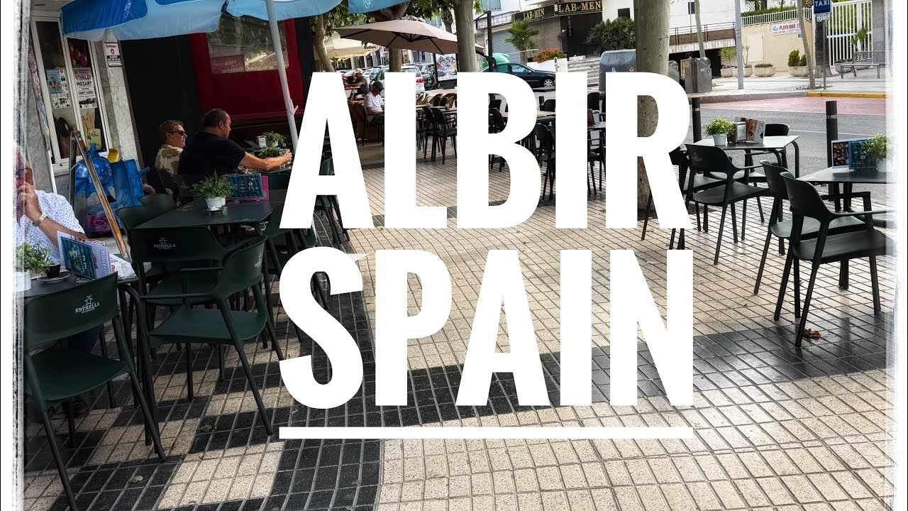 Albir - a small part of the beach, and streets! [Spain] [ 4k]