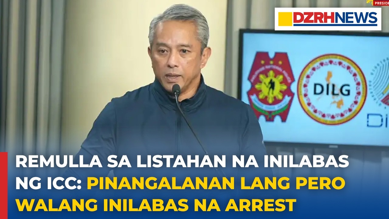 Go at Bato pinangalanan sa ICC case, pero wala pang arrest warrant - SILG Remulla